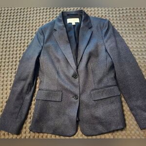 Boss By HUGO BOSS Women's Blue-on-Blue Checked Travel Blazer, Size 8